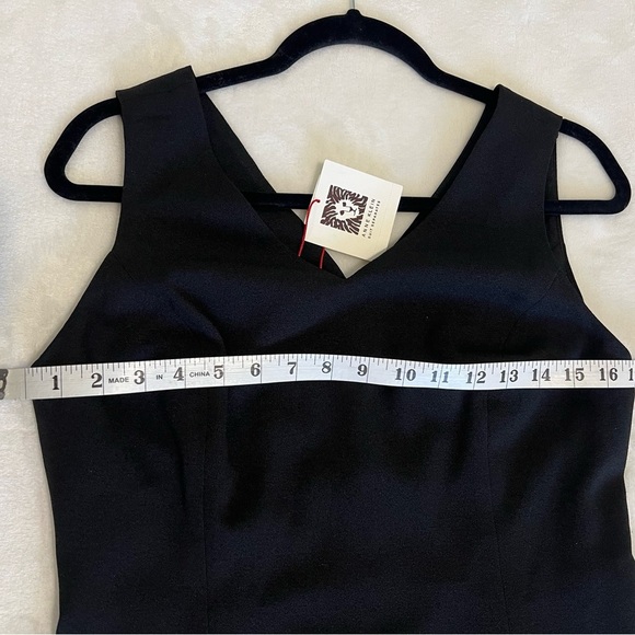 ANNE KLEIN New Elegant Black Sleeveless Dress. #033 - Picture 7 of 12
